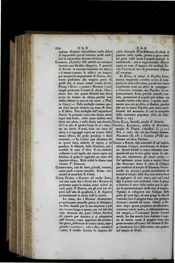An illustration from Dizionario pittoresco di ogni mitologia d'antichita, d'iconologia e delle favole del medio evo ..., 1840, leaf 792