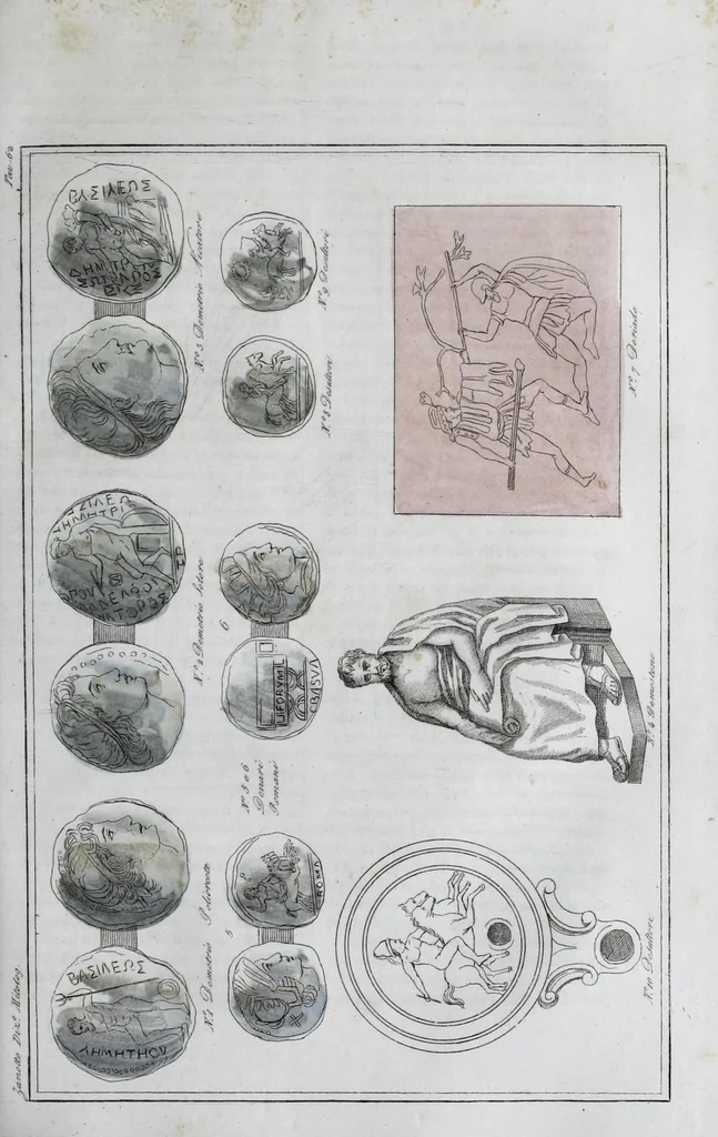 An illustration from Dizionario pittoresco di ogni mitologia d'antichita, d'iconologia e delle favole del medio evo ..., 1840, leaf 201