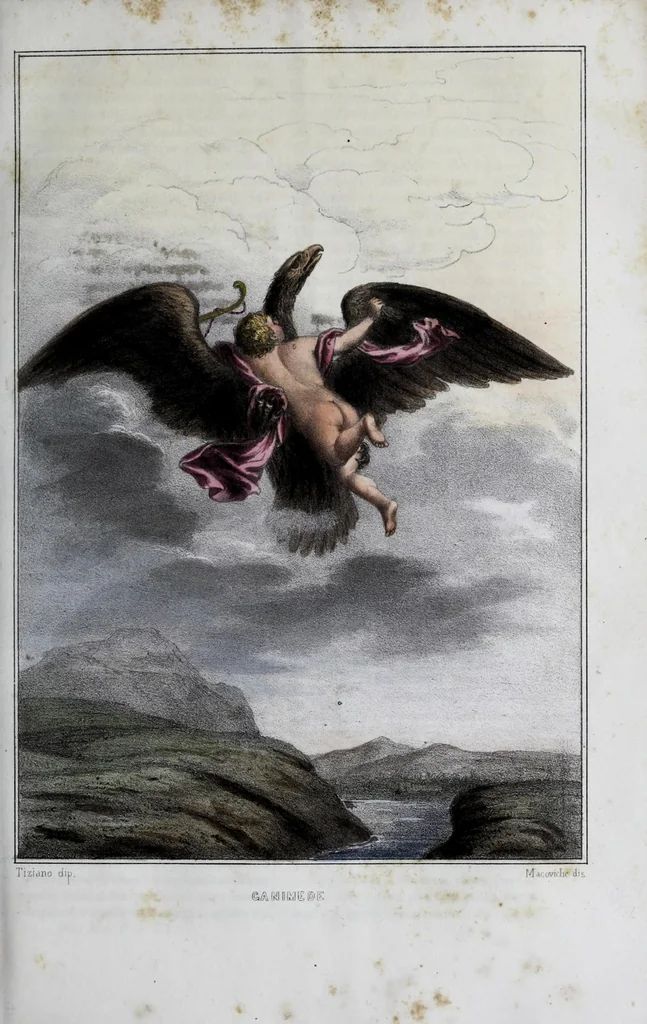 An illustration from Dizionario pittoresco di ogni mitologia d'antichita, d'iconologia e delle favole del medio evo ..., 1840, leaf 99