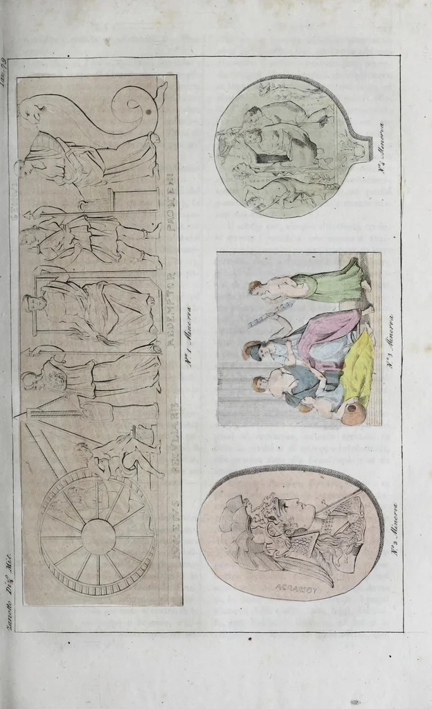 An illustration from Dizionario pittoresco di ogni mitologia d'antichita, d'iconologia e delle favole del medio evo ..., 1840, leaf 233