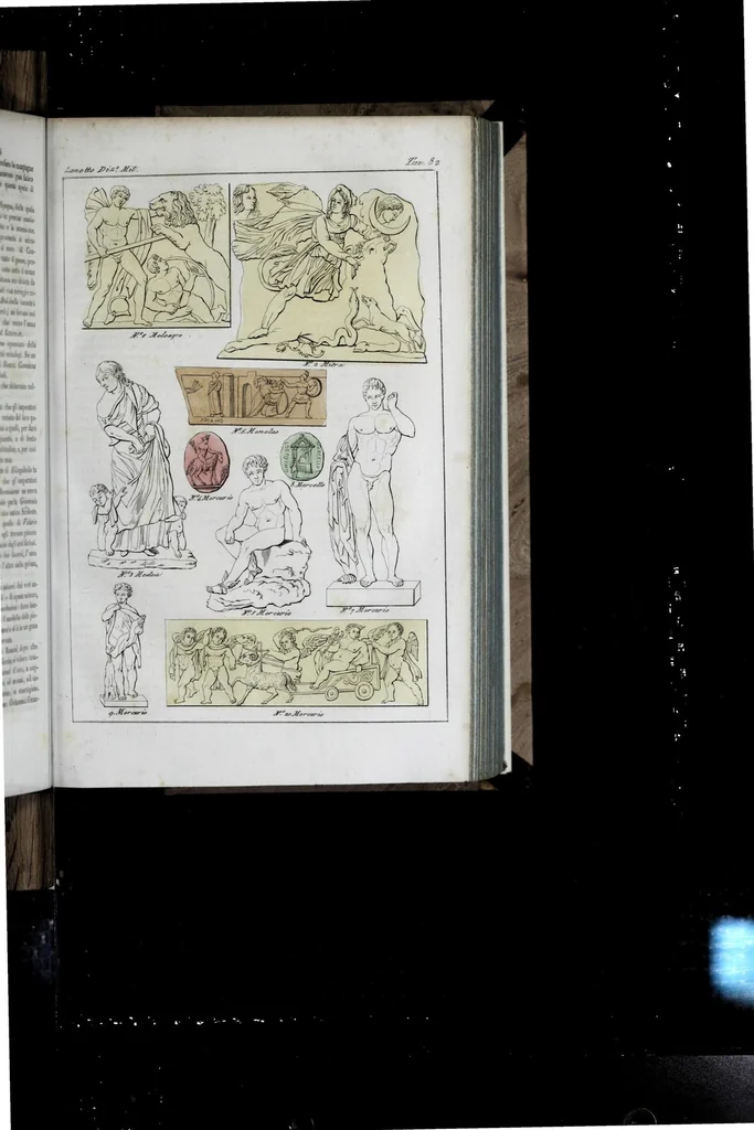 An illustration from Dizionario pittoresco di ogni mitologia d'antichita, d'iconologia e delle favole del medio evo ..., 1840, leaf 375
