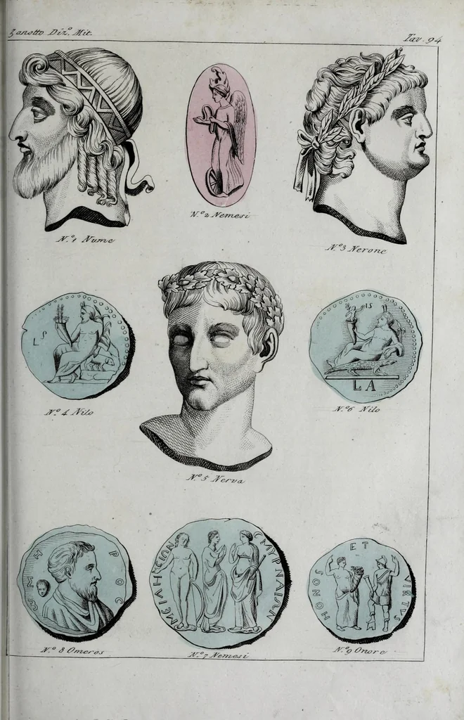 An illustration from Dizionario pittoresco di ogni mitologia d'antichita, d'iconologia e delle favole del medio evo ..., 1840, leaf 967
