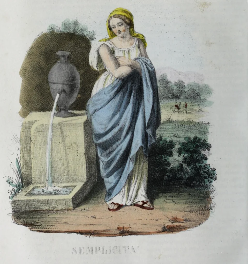 An illustration from Dizionario pittoresco di ogni mitologia d'antichita, d'iconologia e delle favole del medio evo ..., 1840, leaf 610