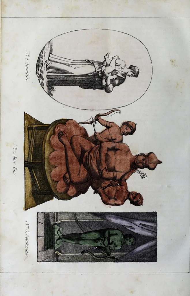 An illustration from Dizionario pittoresco di ogni mitologia d'antichita, d'iconologia e delle favole del medio evo ..., 1840, leaf 780