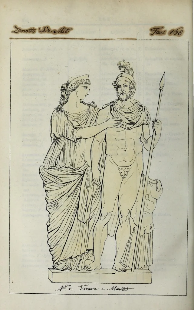 An illustration from Dizionario pittoresco di ogni mitologia d'antichita, d'iconologia e delle favole del medio evo ..., 1840, leaf 336
