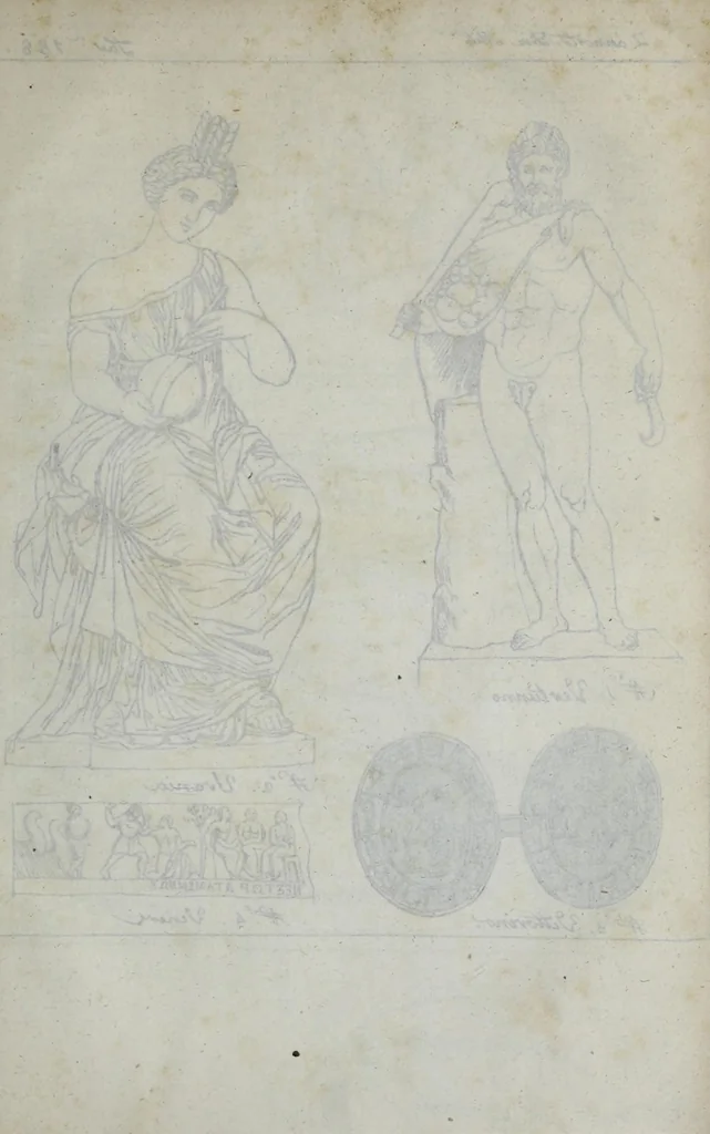 An illustration from Dizionario pittoresco di ogni mitologia d'antichita, d'iconologia e delle favole del medio evo ..., 1840, leaf 421