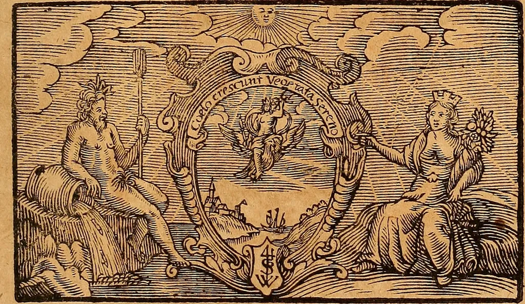 An illustration from D. Johannis Tackii ... Triplex phasis sophicus solis orbe expeditus humanaeque fragilitati & spei resurrectionis rerum consecratus, 1673, leaf 246
