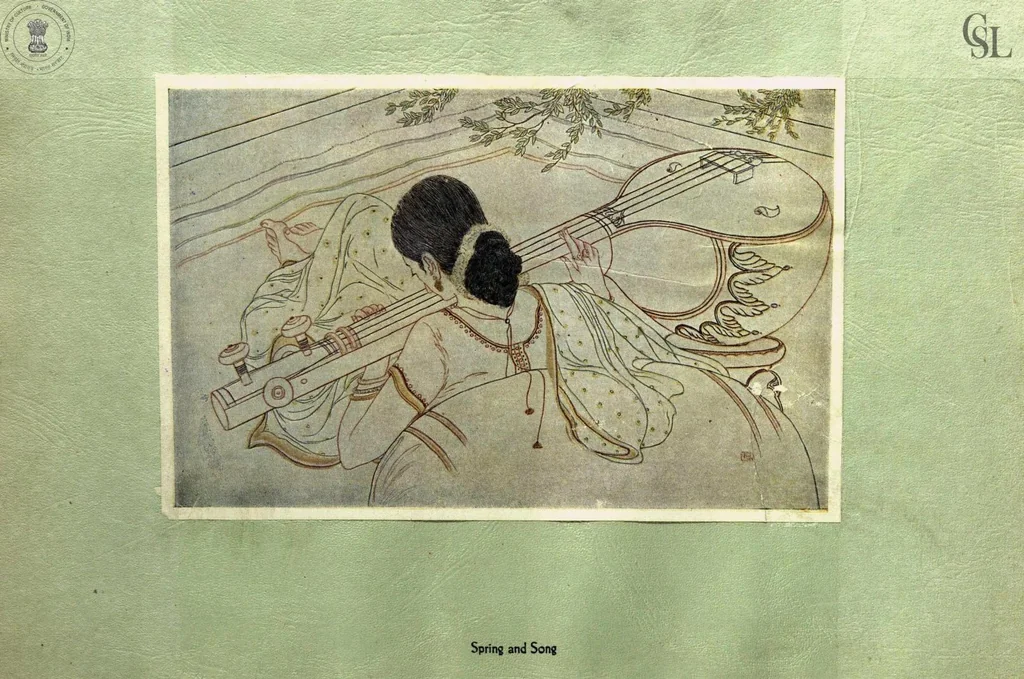 An illustration from Paintings in water colour, 1925, leaf 9