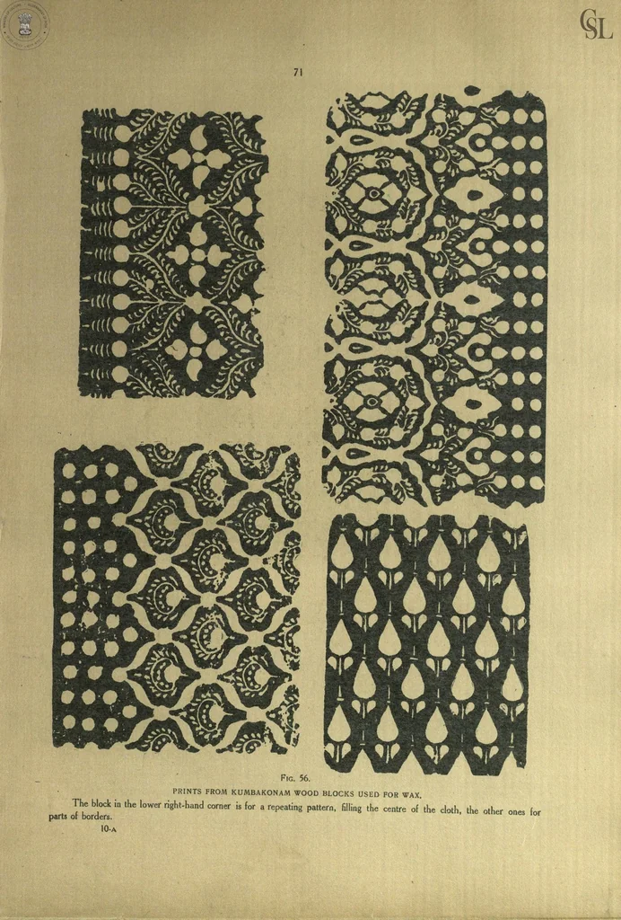 An illustration from Cotton Painting and Printing in the Madras Presidency, 1917, leaf 74