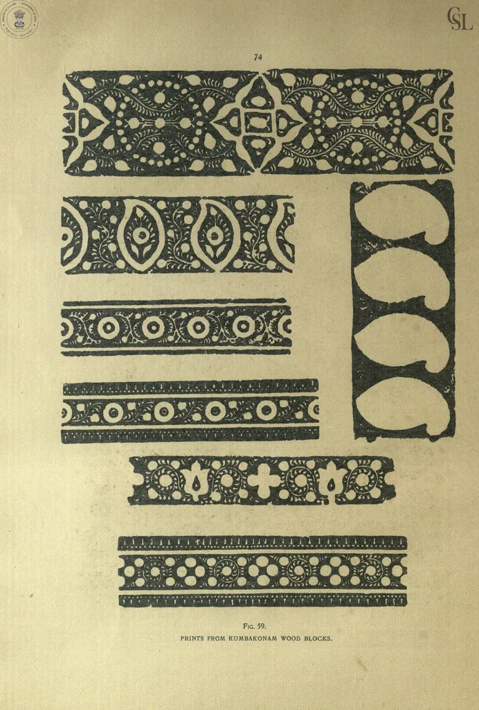 An illustration from Cotton Painting and Printing in the Madras Presidency, 1917, leaf 77