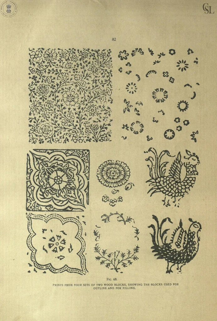 An illustration from Cotton Painting and Printing in the Madras Presidency, 1917, leaf 85