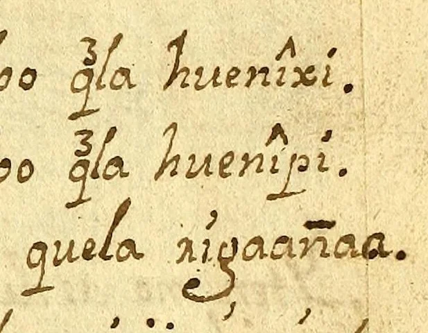 An illustration from Doctrina Christiana en lengua Castellana y Çapoteca:, 1567, leaf 199