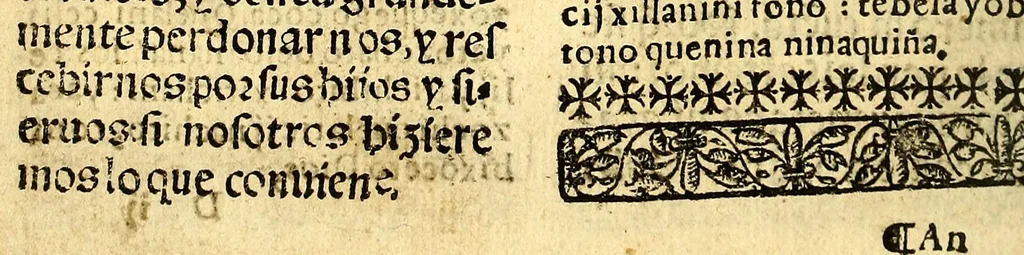 An illustration from Doctrina Christiana en lengua Castellana y Çapoteca:, 1567, leaf 60