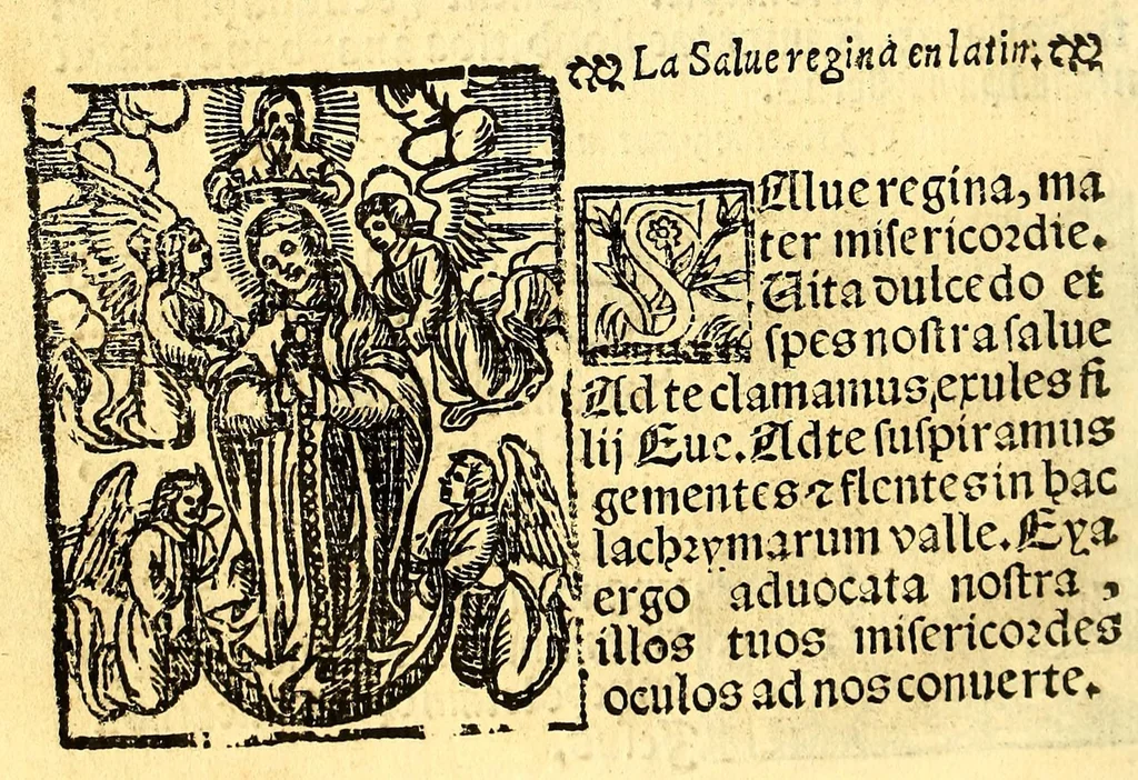 An illustration from Doctrina christiana en la lengua guasteca co[n] la lengua castellana, : la guasteca correspondiente acada palabra: de guasteco: segun q[ue] se pudo tolerar en la frasis: de la lengua guasteca:, 1571, leaf 16