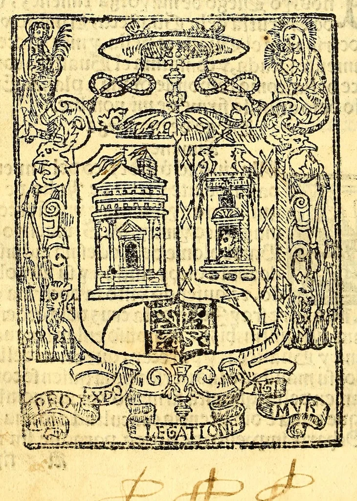 An illustration from Doctrina christiana en la lengua guasteca co[n] la lengua castellana, : la guasteca correspondiente acada palabra: de guasteco: segun q[ue] se pudo tolerar en la frasis: de la lengua guasteca:, 1571, leaf 8