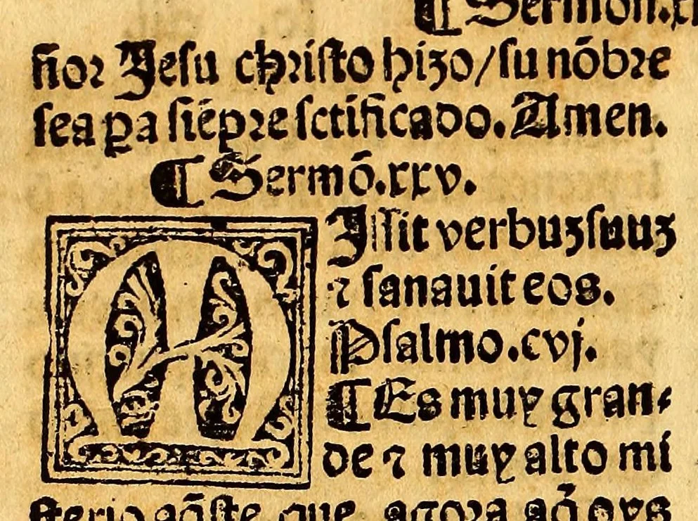 An illustration from Doctrina christiana en le[n]gua española y mexicana: : hecha por los religiosos de la orden de S[an]cto Domingo, 1550, leaf 180