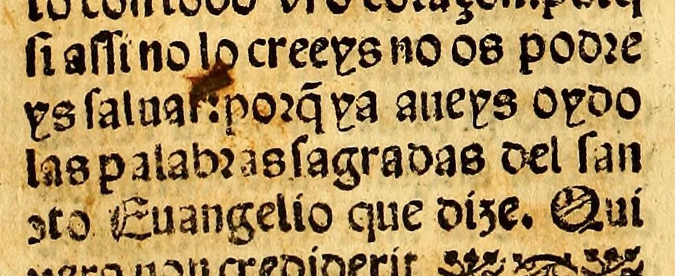 An illustration from Doctrina christiana en le[n]gua española y mexicana: : hecha por los religiosos de la orden de S[an]cto Domingo, 1550, leaf 182