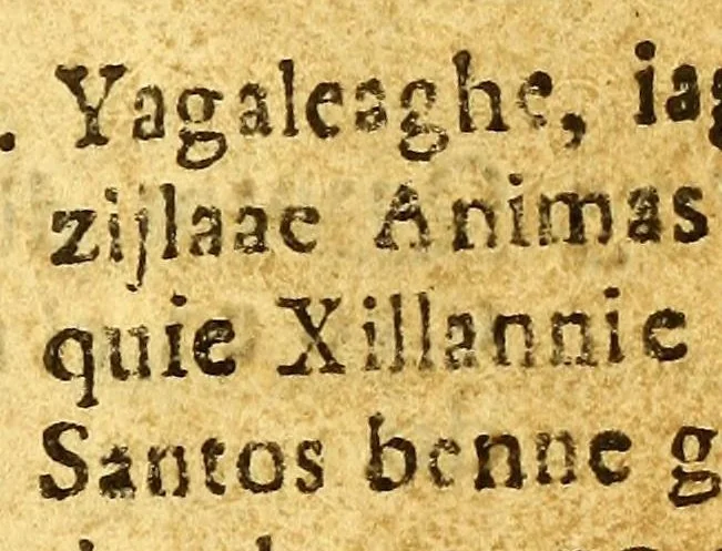 An illustration from [Doctrina christiana, traducida de la lengua castellana, en lengua zapoteca nexitza. Con otras addiciones utiles y necessarias para la educacion catholica y excitacion a la devocion christiana., 1687, leaf 283