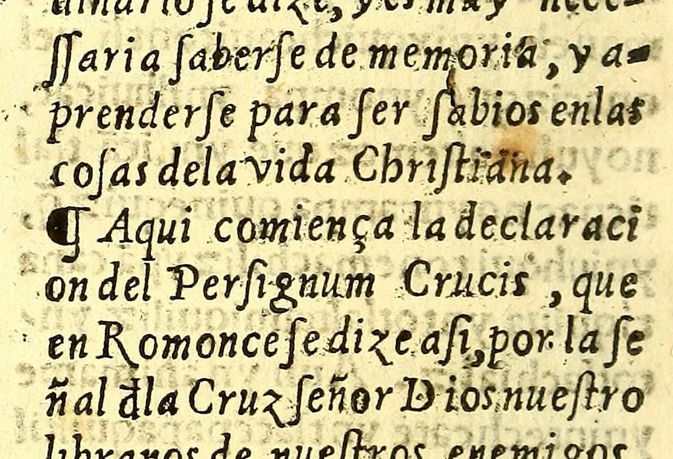 An illustration from Doctrina christiana muy cumplida, : donde se contiene la exposicion de todo lo necessario para doctrinar alos Yndios, y administralles los Sanctos Sacramentos., 1575, leaf 220