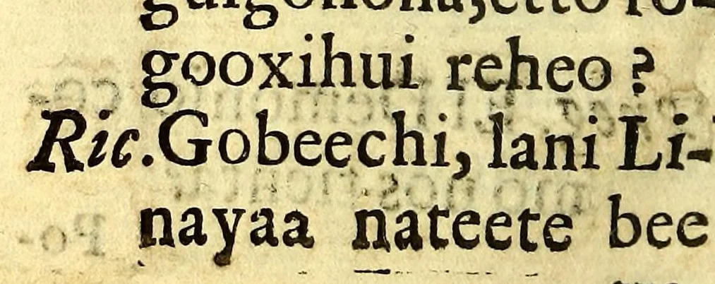 An illustration from Doctrina christiana, traducida de la lengua castellana, en lengua zapoteca nexitza. Con otras addiciones utiles, y necessarias, para la educación catholica, y excitacion a la devocion christiana,, 1689, leaf 202