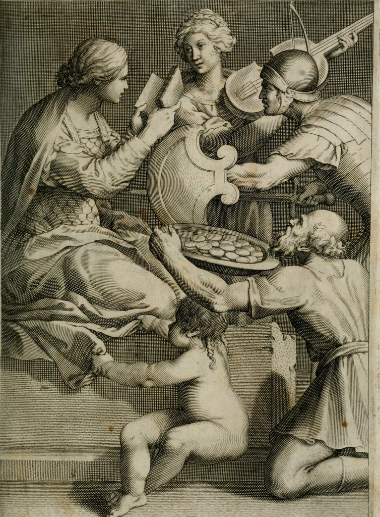 An illustration from Documenti d'amore, 1640, leaf 220