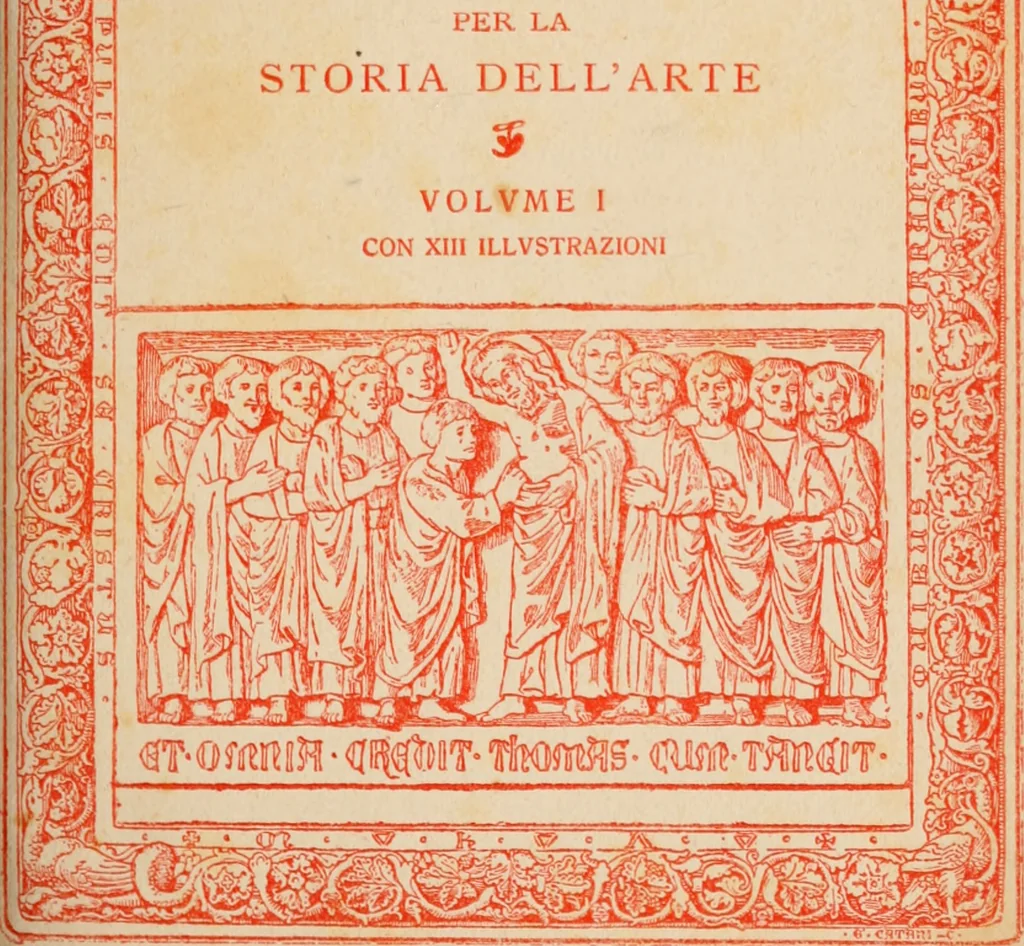 An illustration from Documenti toscani per la storia dell'arte, 1910, leaf 10
