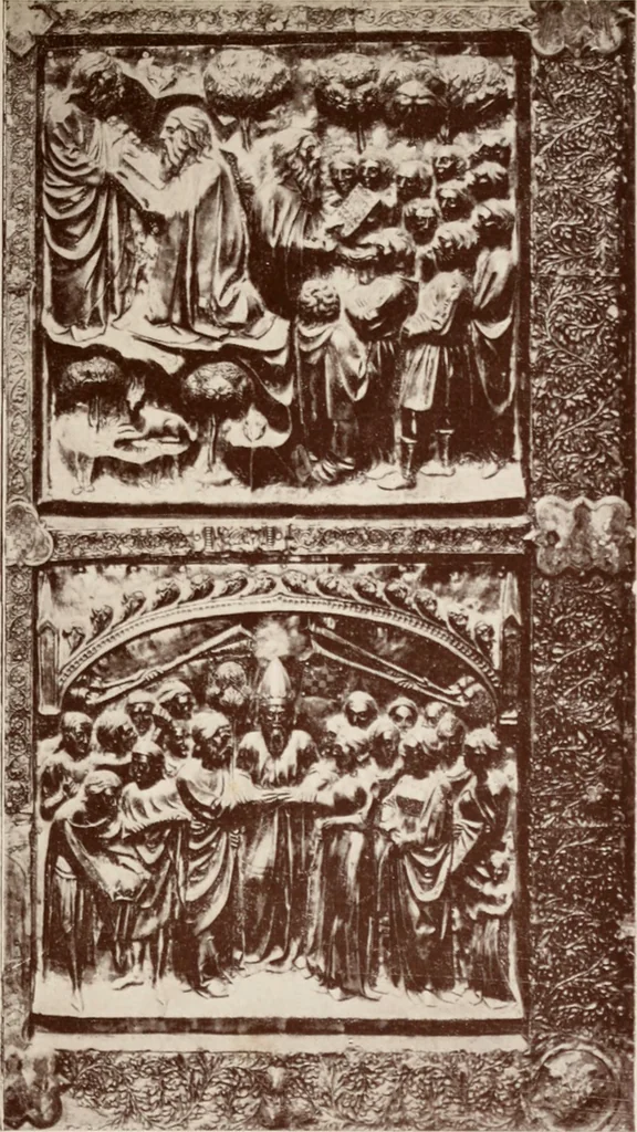 An illustration from Documenti toscani per la storia dell'arte, 1910, leaf 148