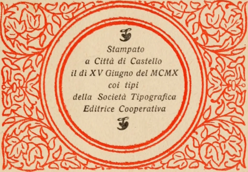 An illustration from Documenti toscani per la storia dell'arte, 1910, leaf 184