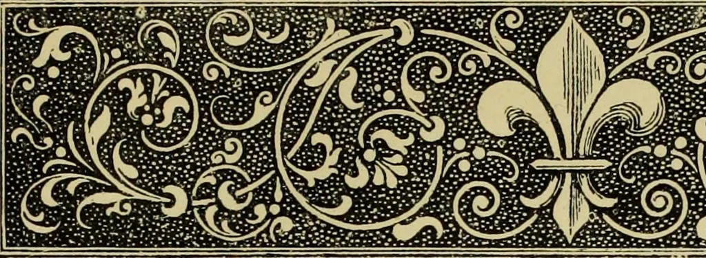An illustration from Documents et extraits divers concernant l'histoire de l'art dans la Flandre, l'Artois & le Hainaut avant le XVe siecle, par M. le chanoine Dehaisnes, 1886, leaf 9