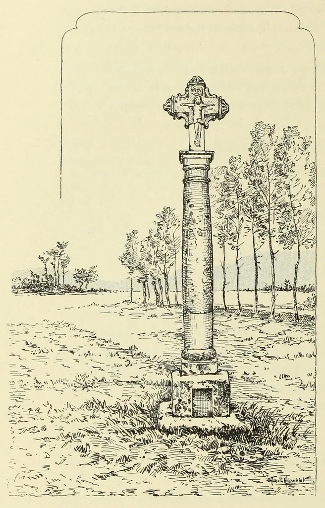 An illustration from Documents sur la sculpture religieuse du pays Joinvillois et de la Hte-Marne : Croix et Dieux de pitié, 1903, leaf 104
