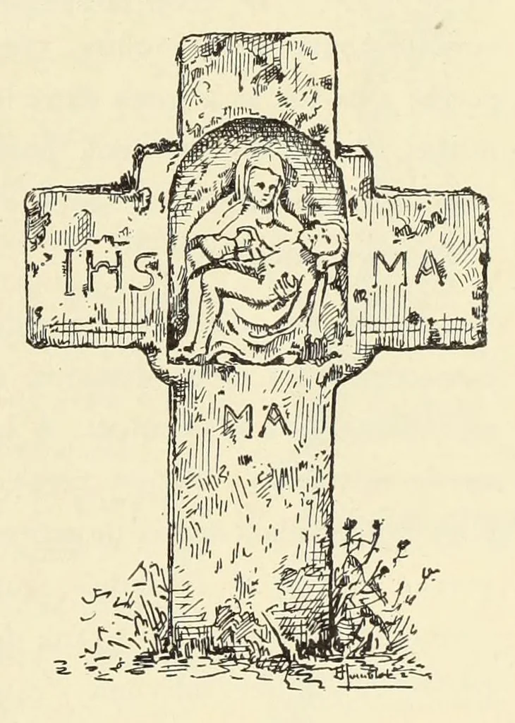 An illustration from Documents sur la sculpture religieuse du pays Joinvillois et de la Hte-Marne : Croix et Dieux de pitié, 1903, leaf 109