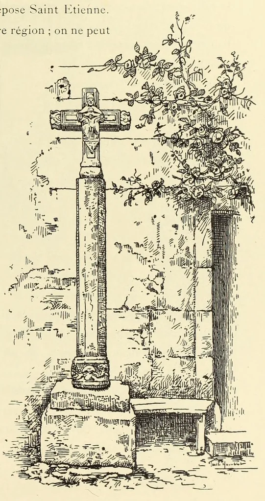 An illustration from Documents sur la sculpture religieuse du pays Joinvillois et de la Hte-Marne : Croix et Dieux de pitié, 1903, leaf 149