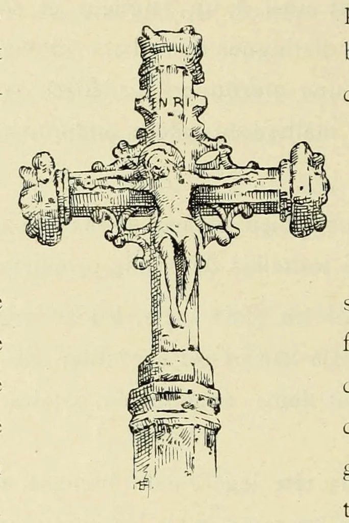 An illustration from Documents sur la sculpture religieuse du pays Joinvillois et de la Hte-Marne : Croix et Dieux de pitié, 1903, leaf 190