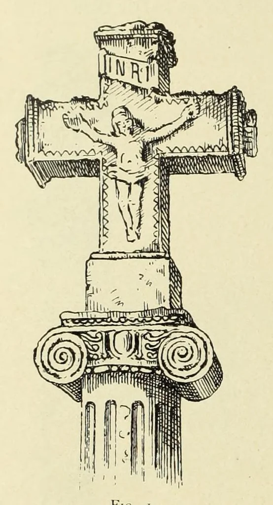 An illustration from Documents sur la sculpture religieuse du pays Joinvillois et de la Hte-Marne : Croix et Dieux de pitié, 1903, leaf 26