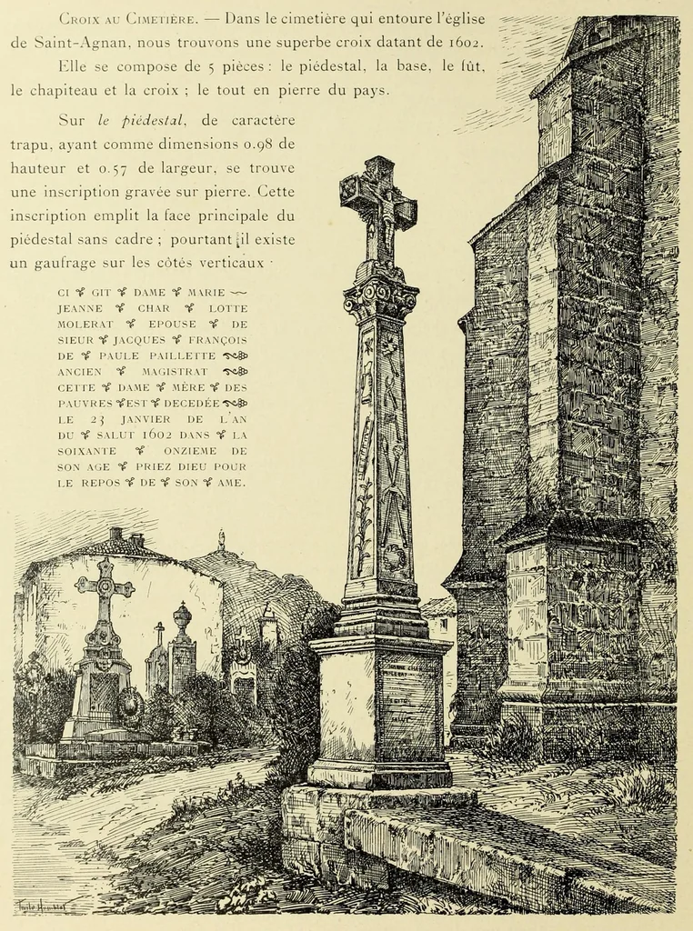 An illustration from Documents sur la sculpture religieuse du pays Joinvillois et de la Hte-Marne : Croix et Dieux de pitié, 1903, leaf 42