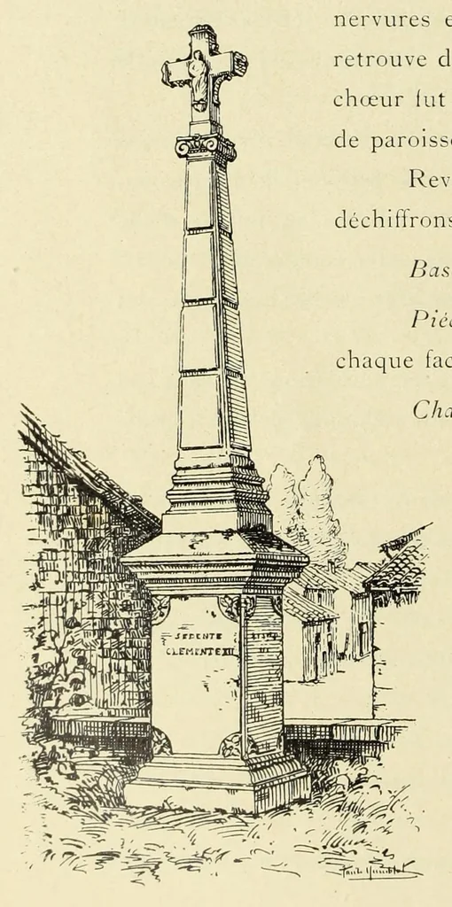 An illustration from Documents sur la sculpture religieuse du pays Joinvillois et de la Hte-Marne : Croix et Dieux de pitié, 1903, leaf 82