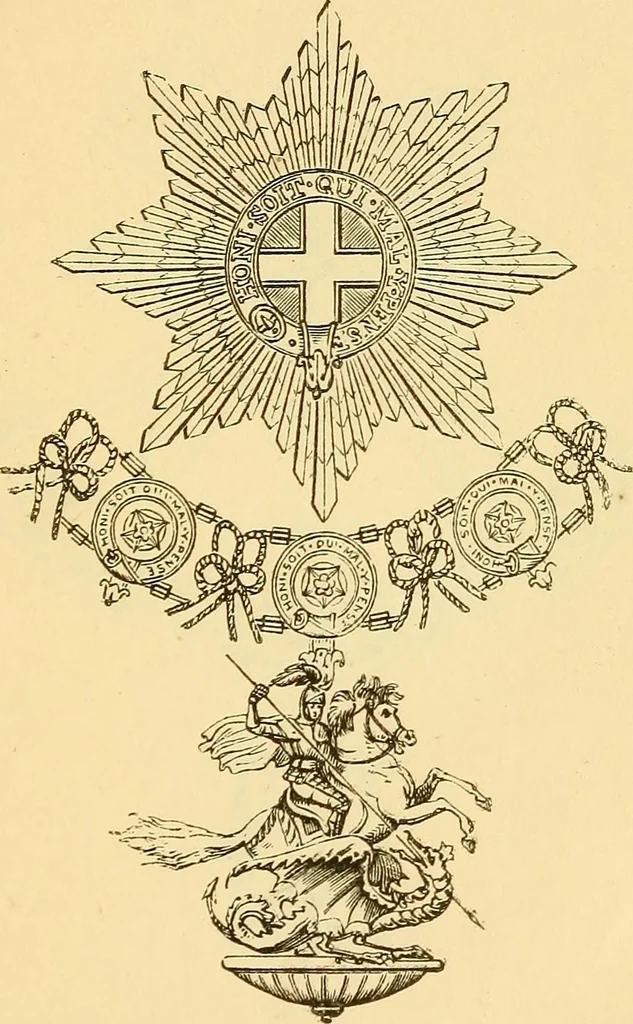 An illustration from Dod's peerage, baronetage and knightage, of Great Britain and Ireland, for ... : including all the titled classes, 1866, leaf 22