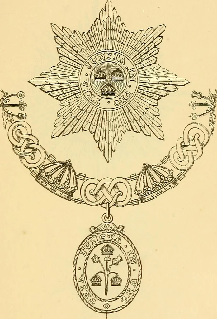 An illustration from Dod's peerage, baronetage and knightage, of Great Britain and Ireland, for ... : including all the titled classes, 1866, leaf 28