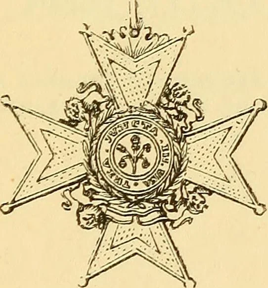 An illustration from Dod's peerage, baronetage and knightage, of Great Britain and Ireland, for ... : including all the titled classes, 1866, leaf 30