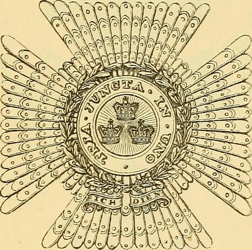 An illustration from Dod's peerage, baronetage and knightage, of Great Britain and Ireland, for ... : including all the titled classes, 1866, leaf 32