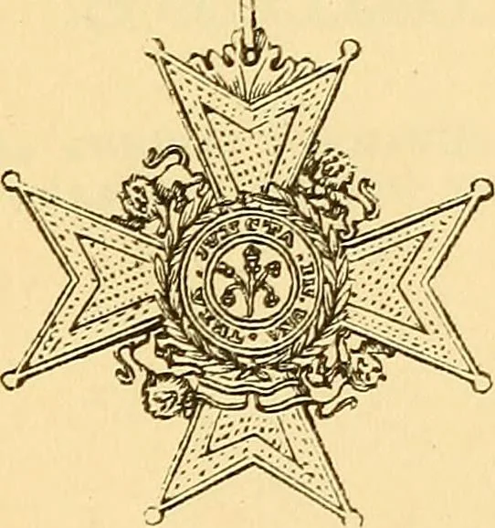 An illustration from Dod's peerage, baronetage and knightage, of Great Britain and Ireland, for ... : including all the titled classes, 1866, leaf 30
