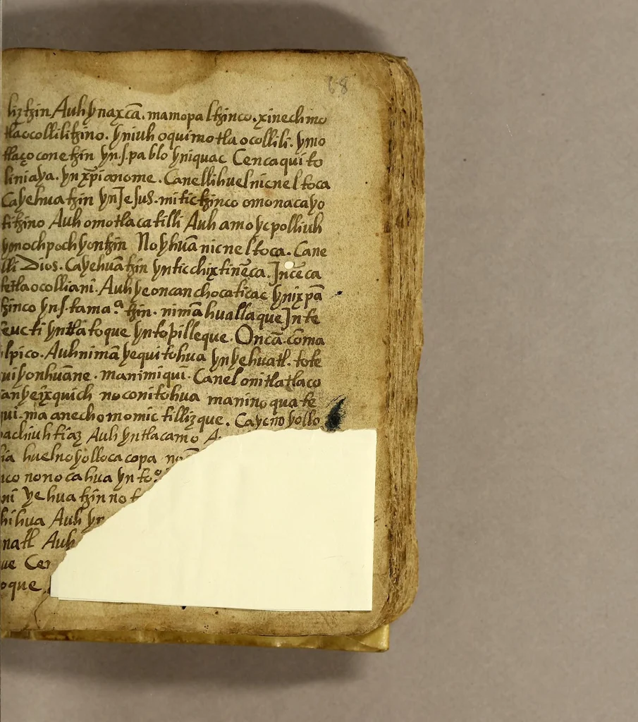 An illustration from [Dogmas of the Church and devotional materials in Nahuatl], 1572, leaf 139