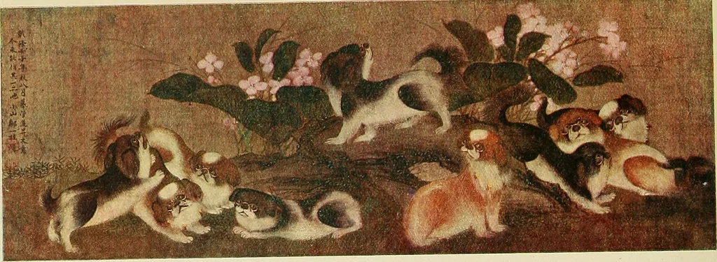 An illustration from Dogs of China & Japan in nature and art, 1921, leaf 133