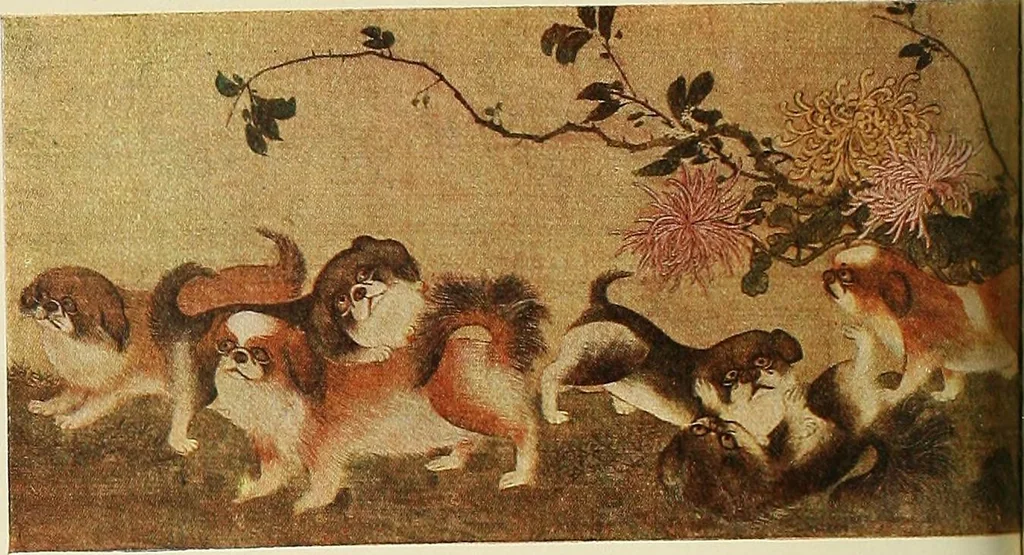 An illustration from Dogs of China & Japan in nature and art, 1921, leaf 133