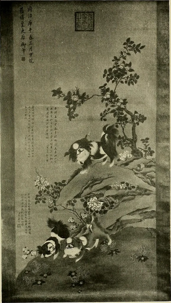 An illustration from Dogs of China & Japan in nature and art, 1921, leaf 232