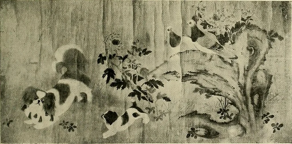 An illustration from Dogs of China & Japan in nature and art, 1921, leaf 270