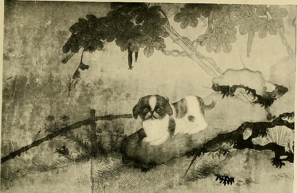 An illustration from Dogs of China & Japan in nature and art, 1921, leaf 276