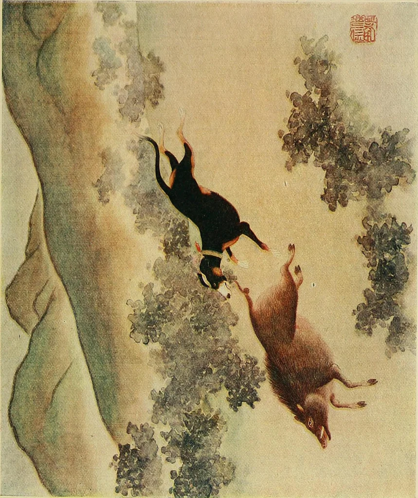 An illustration from Dogs of China & Japan in nature and art, 1921, leaf 78