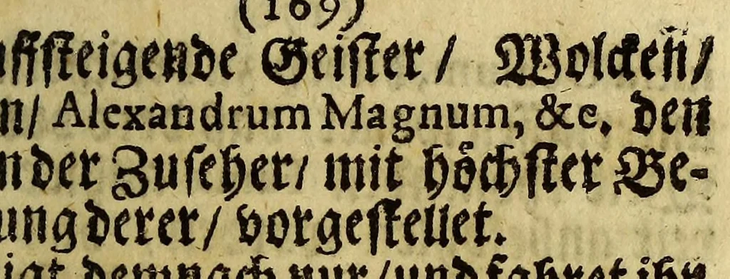An illustration from D[oktor] Johann-Daniel Majors See-farth nach der neuen Welt, ohne Schiff- und Segel; anno 1670. zu erst, und nu wiederumb der gelehrten Welt vorgestellet, 1683, leaf 201