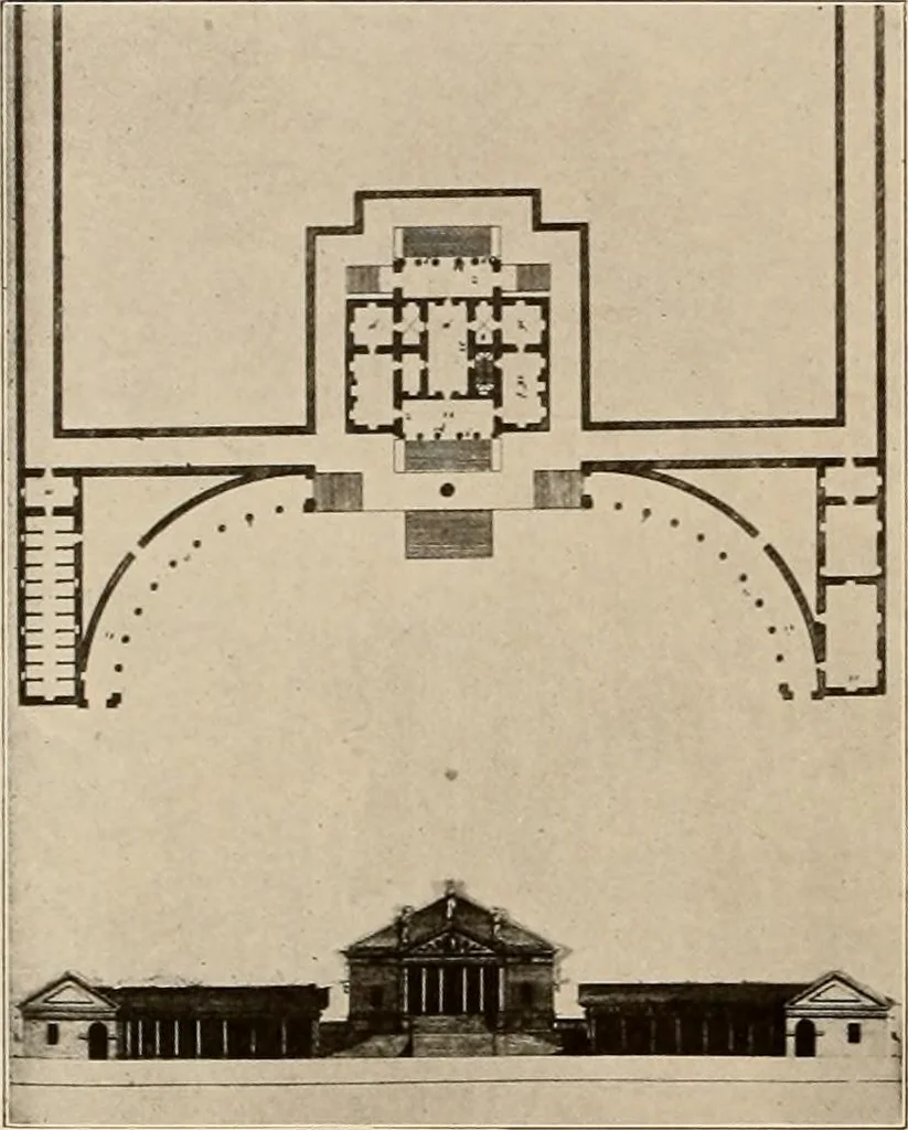 An illustration from Domestic architecture of the American colonies and of the early republic,, 1922, leaf 100